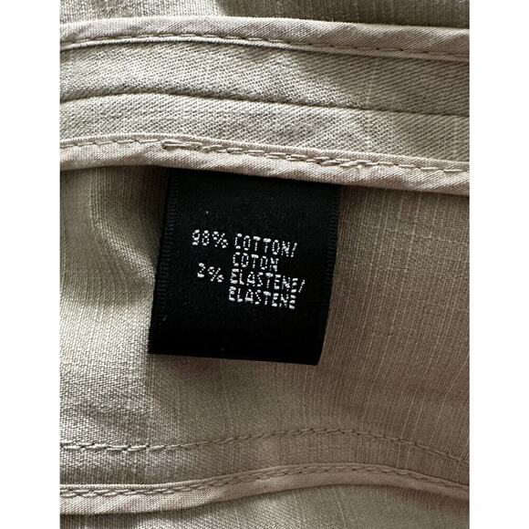 Lafayette 148 NY Khaki Textured Canvas Blazer Size 4 - Picture 6 of 8